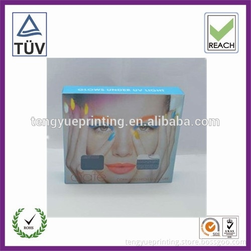 plastic box for powder puff packaging, cotton pad packaging box
